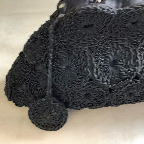 Vintage Crochet Clutch Bag  Zipper closure, inside storage pouch, crochet bag. - Picture 4 of 15